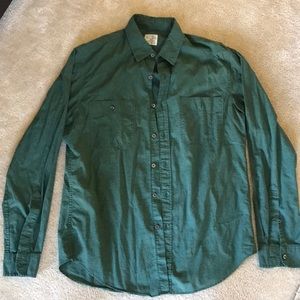 Green J.Crew Button Down
